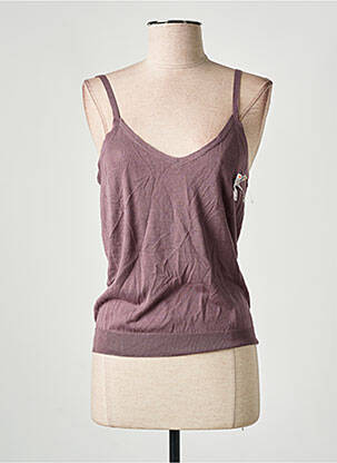 Top stretch fines bretelles gris PRINCESSE TAM-TAM femme