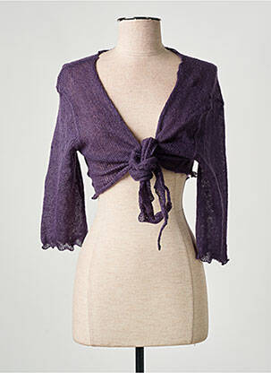 Boléro violet RUE DU FAUBOURG pour femme