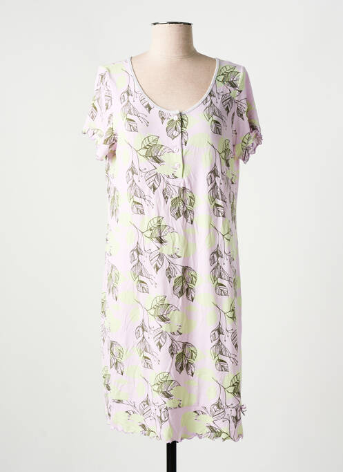 Chemise de nuit imprimé fleurs violet BARANDI femme