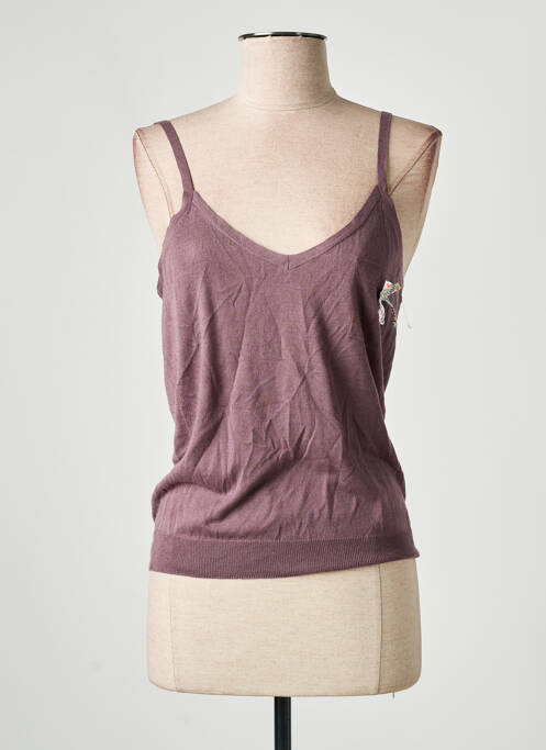 Top stretch fines bretelles gris PRINCESSE TAM-TAM femme