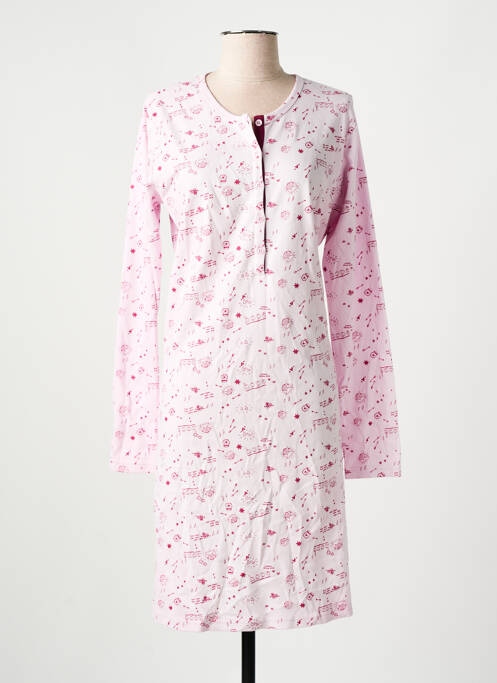 Chemise de nuit rose BARANDI pour femme