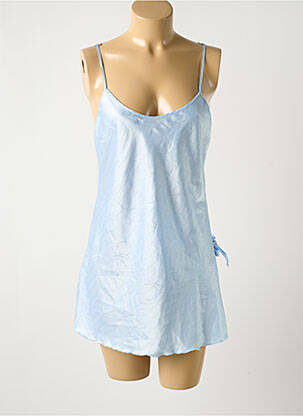 Nuisette/combinette effet matière satinée bleu ANDRA LINGERIE femme