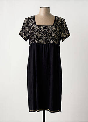 Chemise de nuit stretch noir BARANDI femme