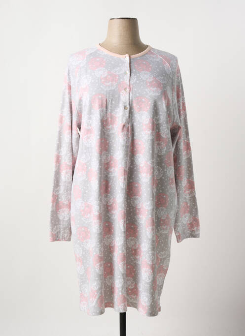 Chemise de nuit gris BARANDI pour femme