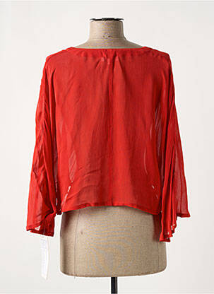 Veste casual fermeture boutonnée sur le devant rouge AGATHE & LOUISE femme