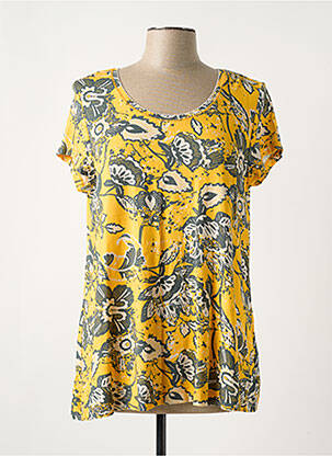 T-shirt stretch manches courtes orange SIMCLAN femme