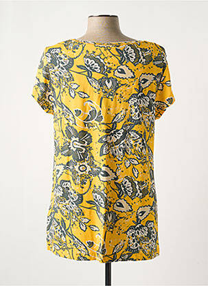 T-shirt stretch manches courtes orange SIMCLAN femme