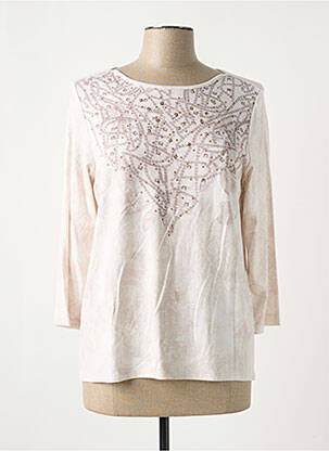 T-shirt manches 3/4 manches 3/4 beige RABE femme
