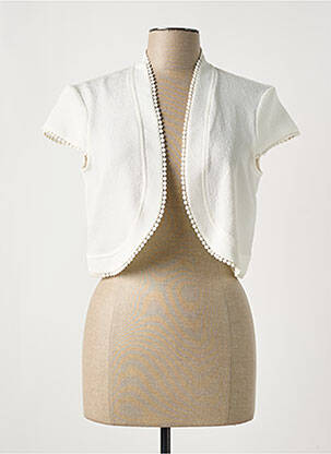 Boléro manches courtes beige DIVAS femme