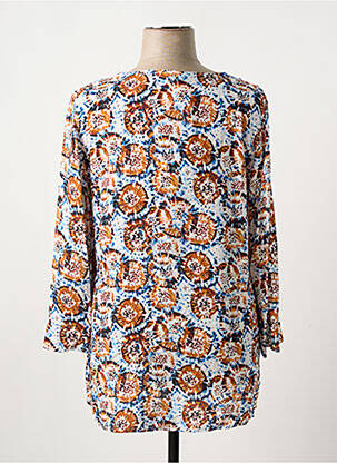 Tunique manches longues col v bleu REVER MILE femme