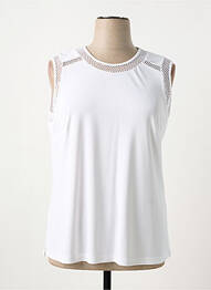 Débardeur stretch sans manche blanc ANANKE femme