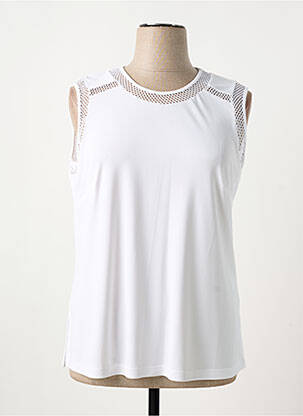 Débardeur stretch sans manche blanc ANANKE femme