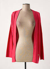 Gilet manches longues rose AGATHE & LOUISE pour femme seconde vue