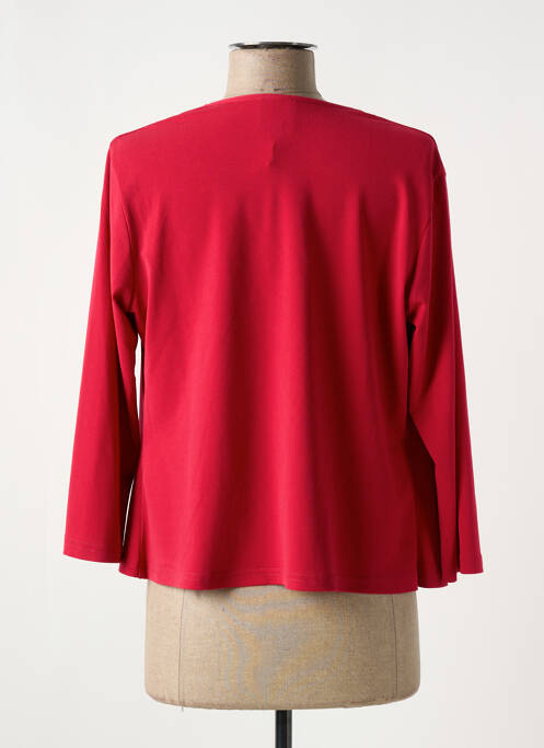 Gilet manches longues rouge GUY DUBOUIS femme