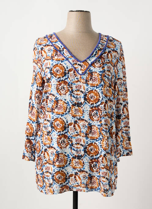 Tunique manches longues bleu REVER MILE pour femme