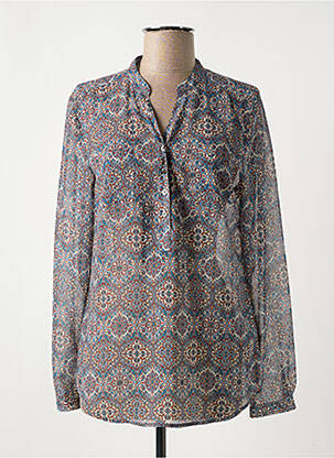 Tunique manches longues légère et transparente gris TONI femme