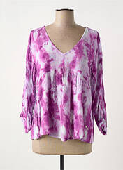 Blouse violet AGATHE & LOUISE pour femme seconde vue