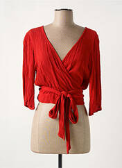 Gilet cache-cœur rouge L'ATELIER D'ANNA pour femme seconde vue