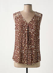 Top marron AGATHE & LOUISE pour femme seconde vue