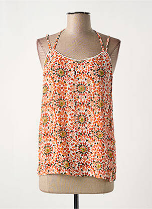 Top orange AGATHE & LOUISE pour femme