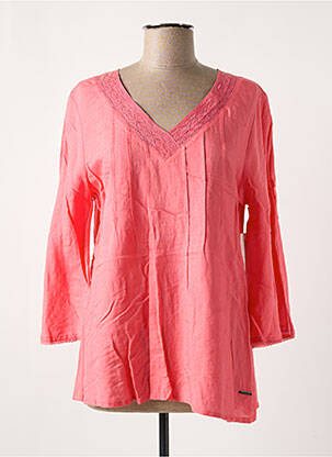 Tunique manches longues rose AGATHE & LOUISE pour femme