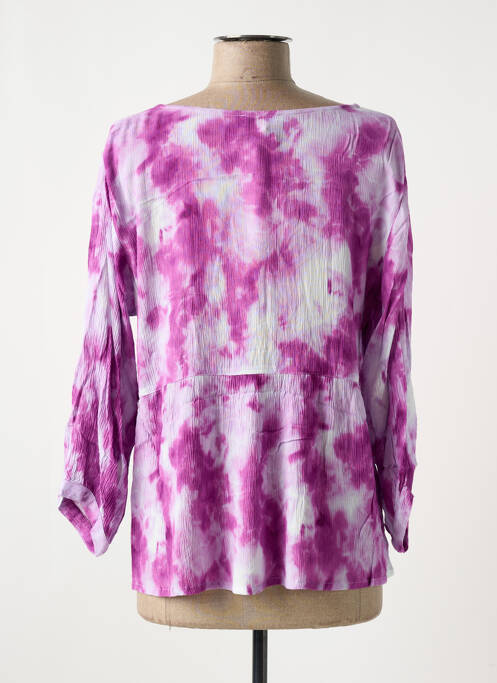 Blouse manches 3/4 manches 3/4 violet AGATHE & LOUISE femme