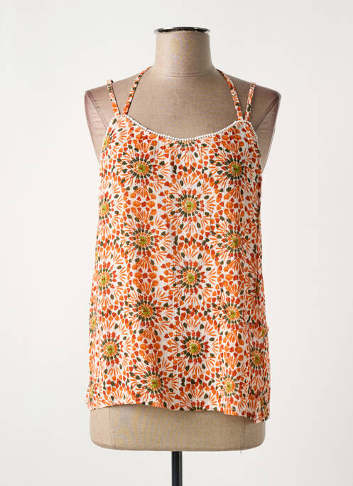 Top orange AGATHE & LOUISE pour femme