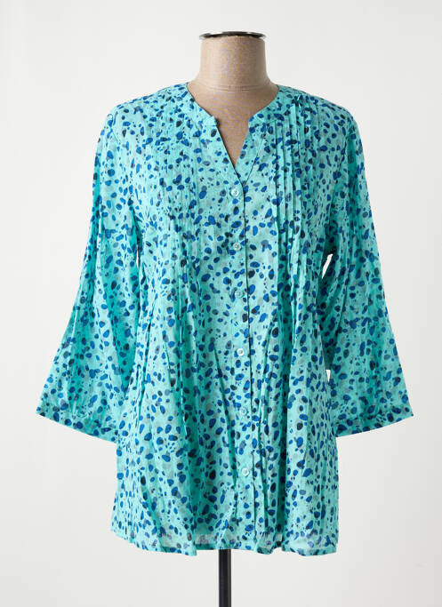 Tunique manches longues bleu AGATHE & LOUISE pour femme