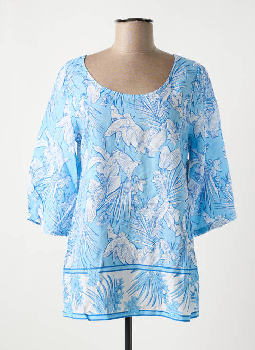 Tunique manches longues bleu AGATHE & LOUISE pour femme