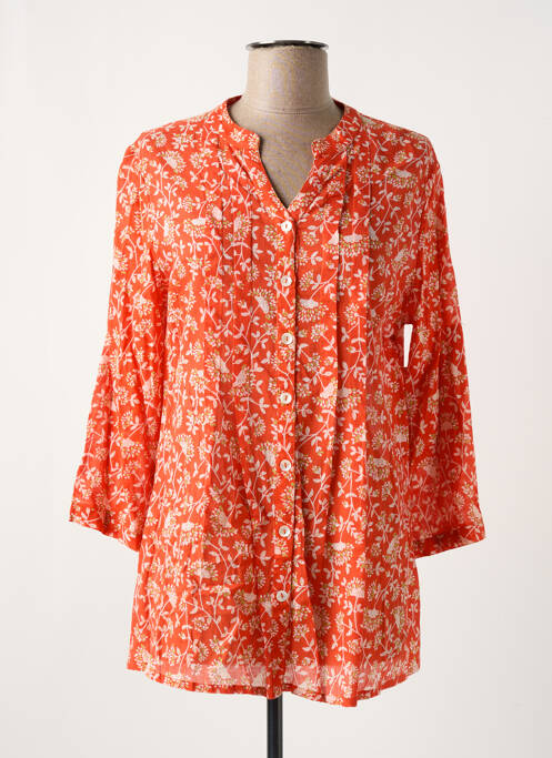 Tunique manches longues orange AGATHE & LOUISE pour femme