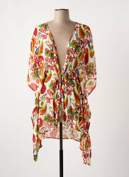 Veste kimono rouge AGATHE & LOUISE pour femme