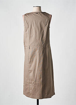 Robe mi-longue sans manche sans manche marron AGATHE & LOUISE femme