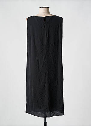 Robe mi-longue imprimé fantaisie sans manche noir TELMAIL femme