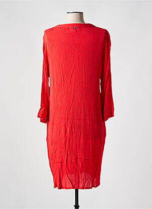 Robe mi-longue manches longues manches longues rouge AGATHE & LOUISE femme
