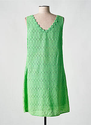 Robe mi-longue sans manche sans manche vert AGATHE & LOUISE femme