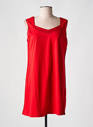 Robe courte sans manche sans manche rouge AGATHE & LOUISE femme
