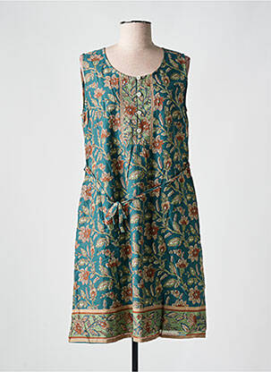 Robe mi-longue vert AGATHE & LOUISE pour femme