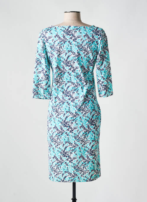 Robe mi-longue manches 3/4 manches 3/4 bleu SAINT JACQUES femme
