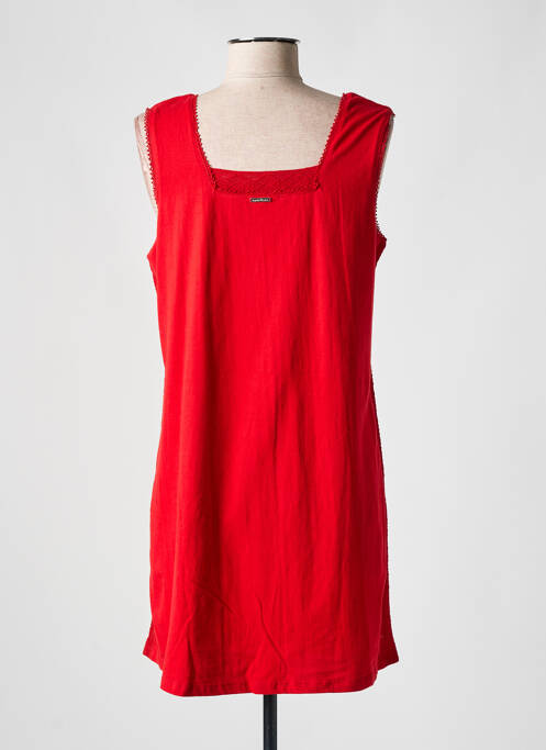 Robe courte sans manche sans manche rouge AGATHE & LOUISE femme