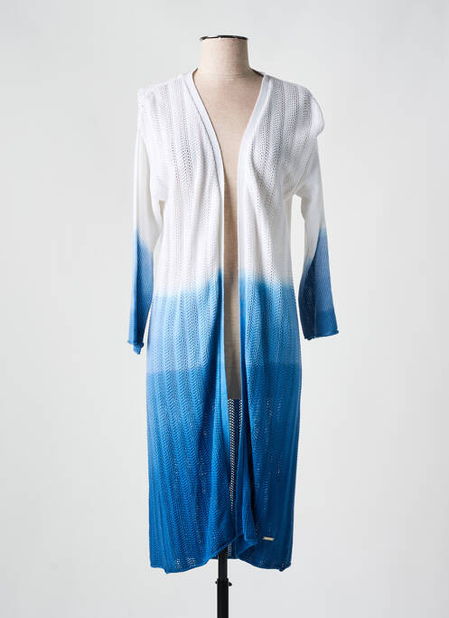 Gilet manches longues bleu AGATHE & LOUISE pour femme