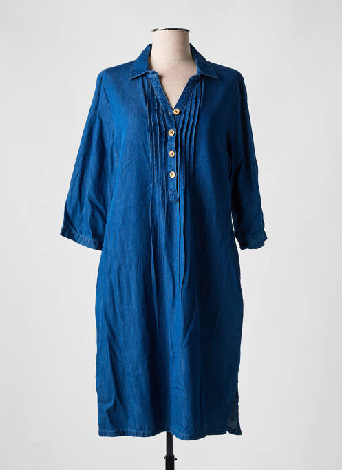 Robe mi-longue bleu AGATHE & LOUISE pour femme