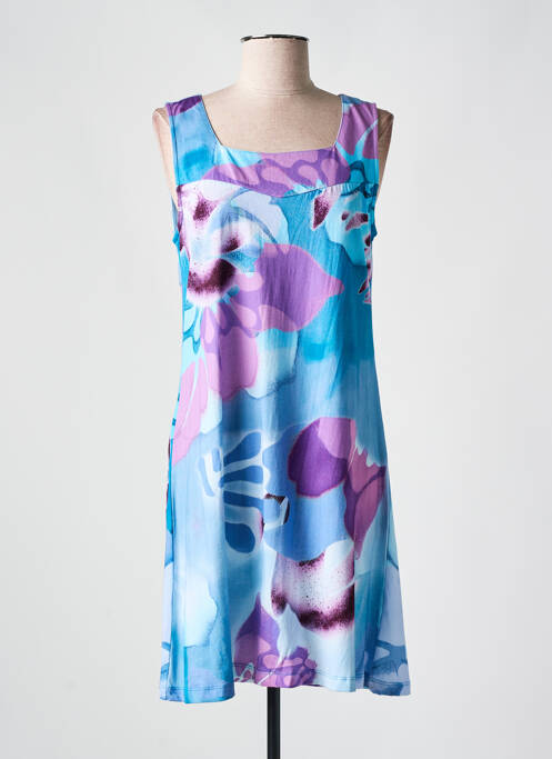 Robe mi-longue bleu AGATHE & LOUISE pour femme