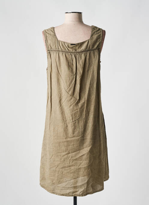 Robe mi-longue marron AGATHE & LOUISE pour femme