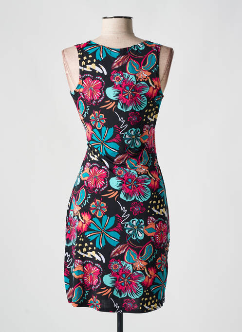 Robe mi-longue noir COLINE pour femme