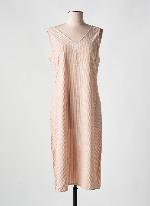 Robe mi-longue orange AGATHE & LOUISE pour femme