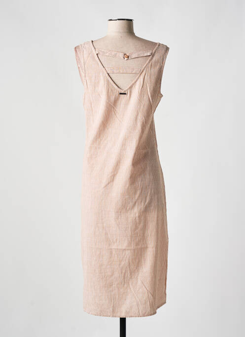 Robe mi-longue orange AGATHE & LOUISE pour femme