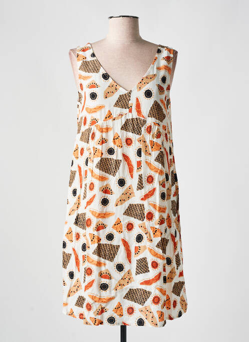 Robe mi-longue orange AGATHE & LOUISE pour femme