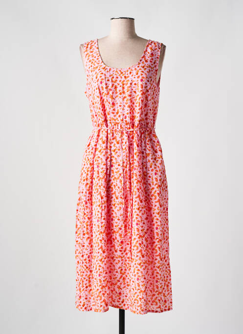 Robe mi-longue rose AGATHE & LOUISE pour femme