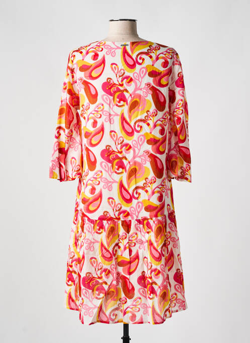 Robe mi-longue rose AGATHE & LOUISE pour femme