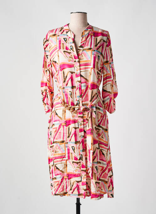 Robe mi-longue rose REVER MILE pour femme